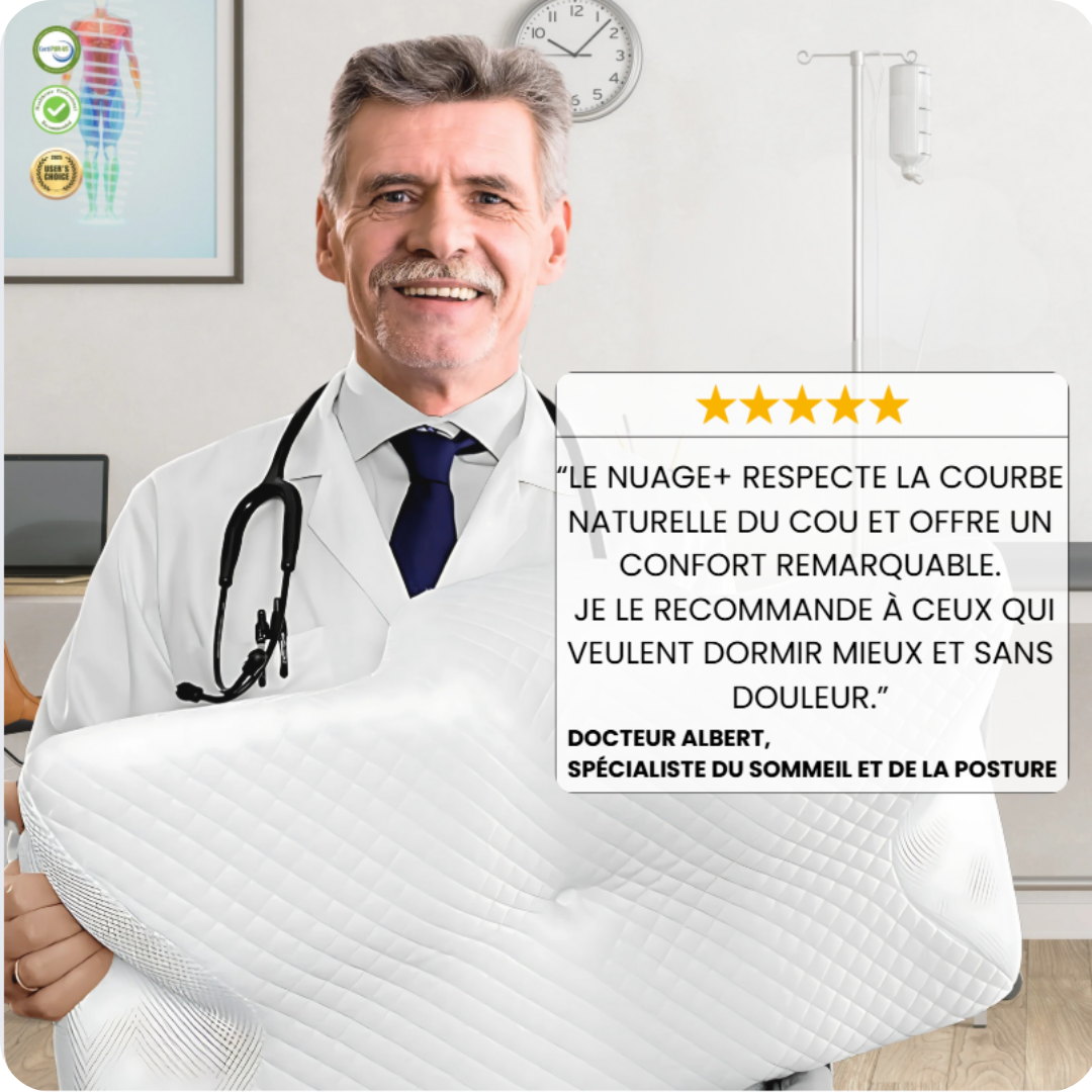 Oreiller ergonomique Nuage® +